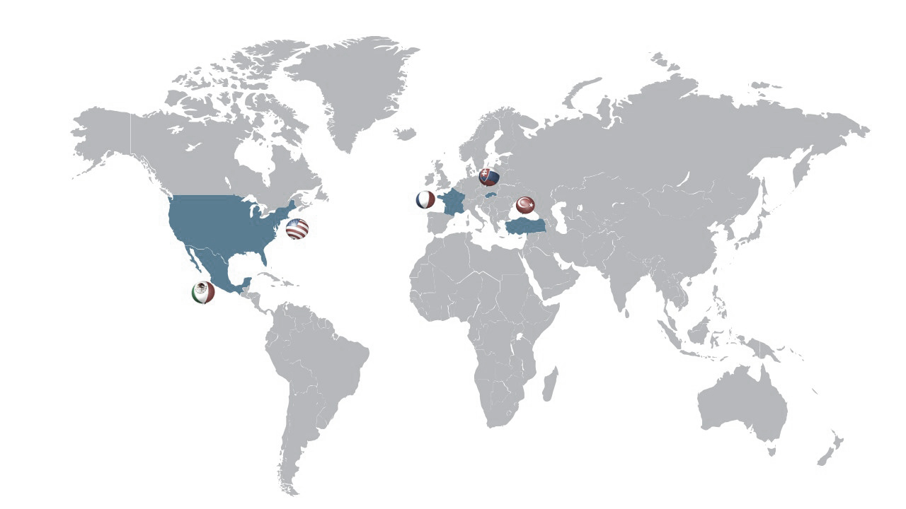 Implantation mondiale kartesis